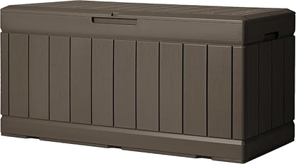 Greesum 82 Gallon Resin Deck Box All Weather Large Outdoor Storage by BuynowfromGreesum