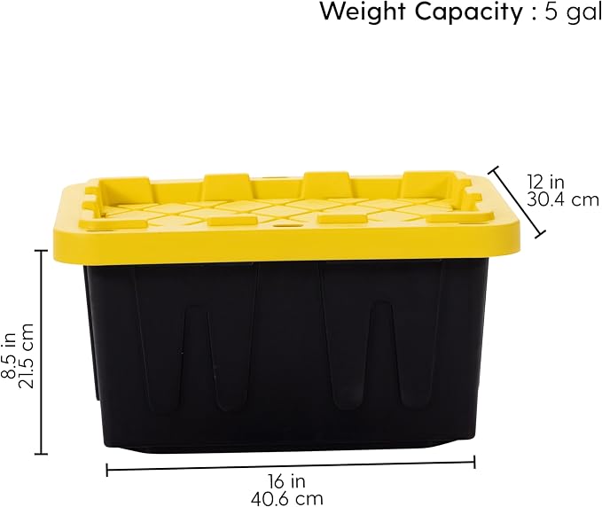 Plastic 5-Gallon Storage Tote - Image 5