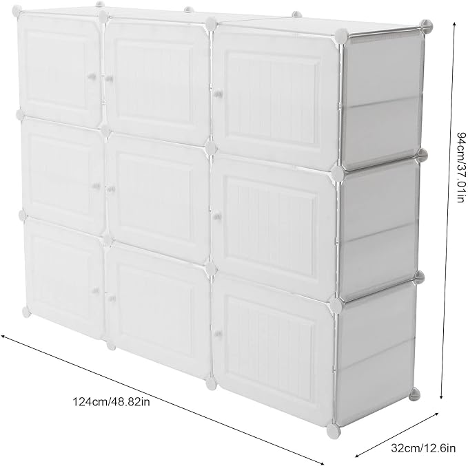 Shoe Rack, 49.61*12.6*37.8in Free Standing Shelf 36 Pair Diy Shoe Storage Shelf - Image 3