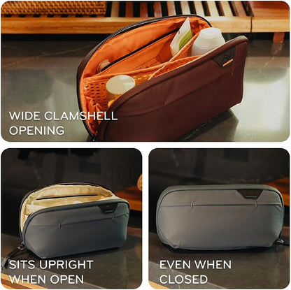 Peak Design Small Wash Pouch, Weatherproof Travel Toiletry Bag, Upright or - Image 2
