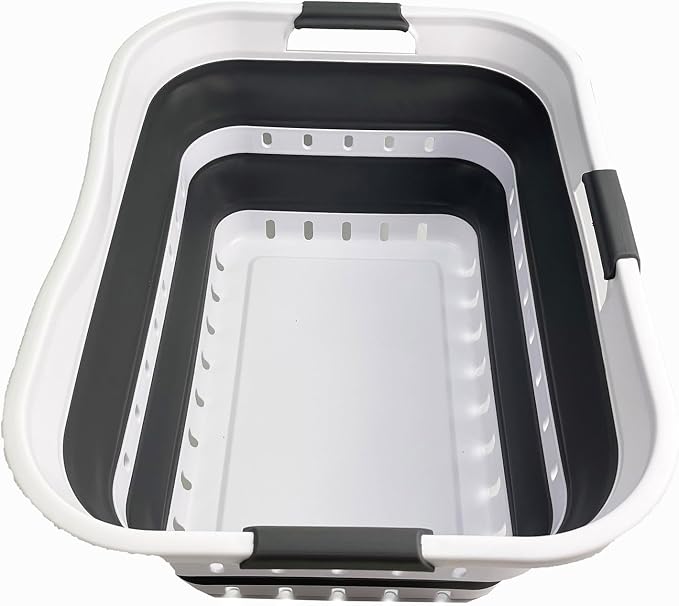 SAMMART 42L Collapsible Plastic Laundry Basket - Image 4