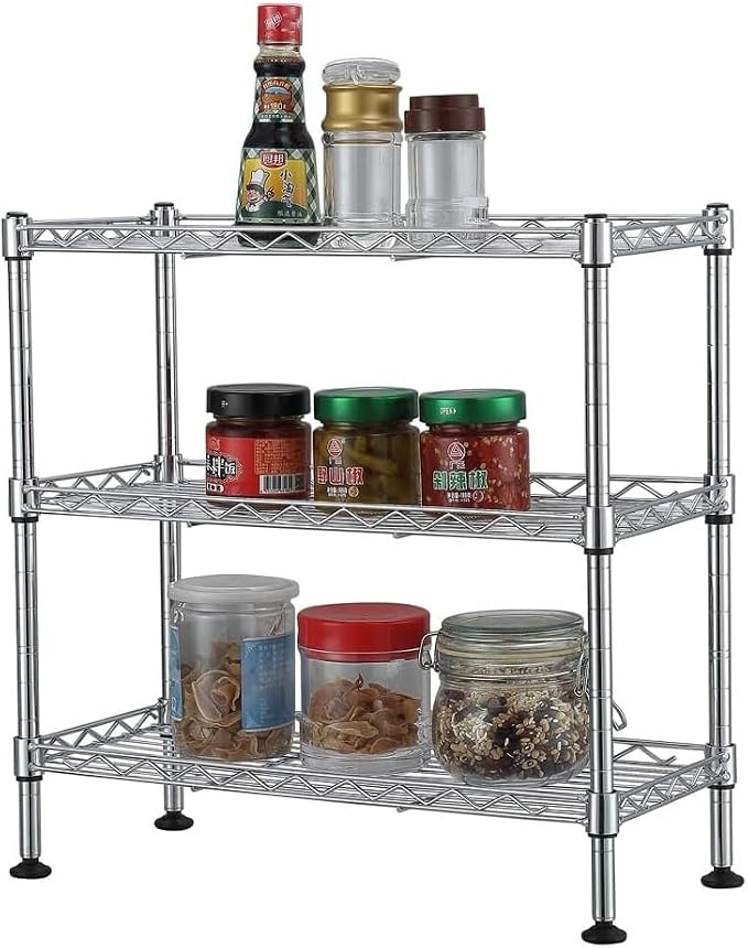 FOXHOLE 3-Tier Steel Metal Storage Rack Wire Shelving - Image 6