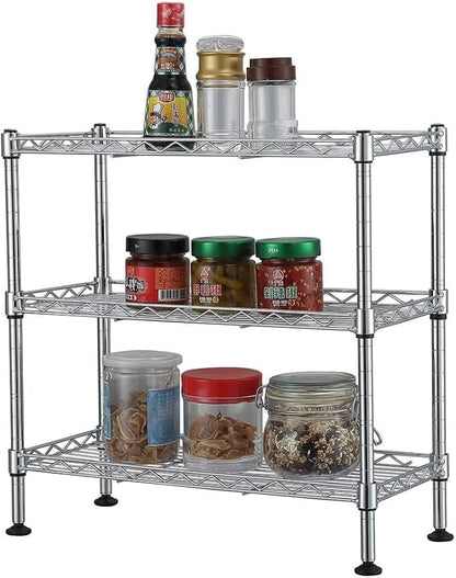 FOXHOLE 3-Tier Steel Metal Storage Rack Wire Shelving - Image 6