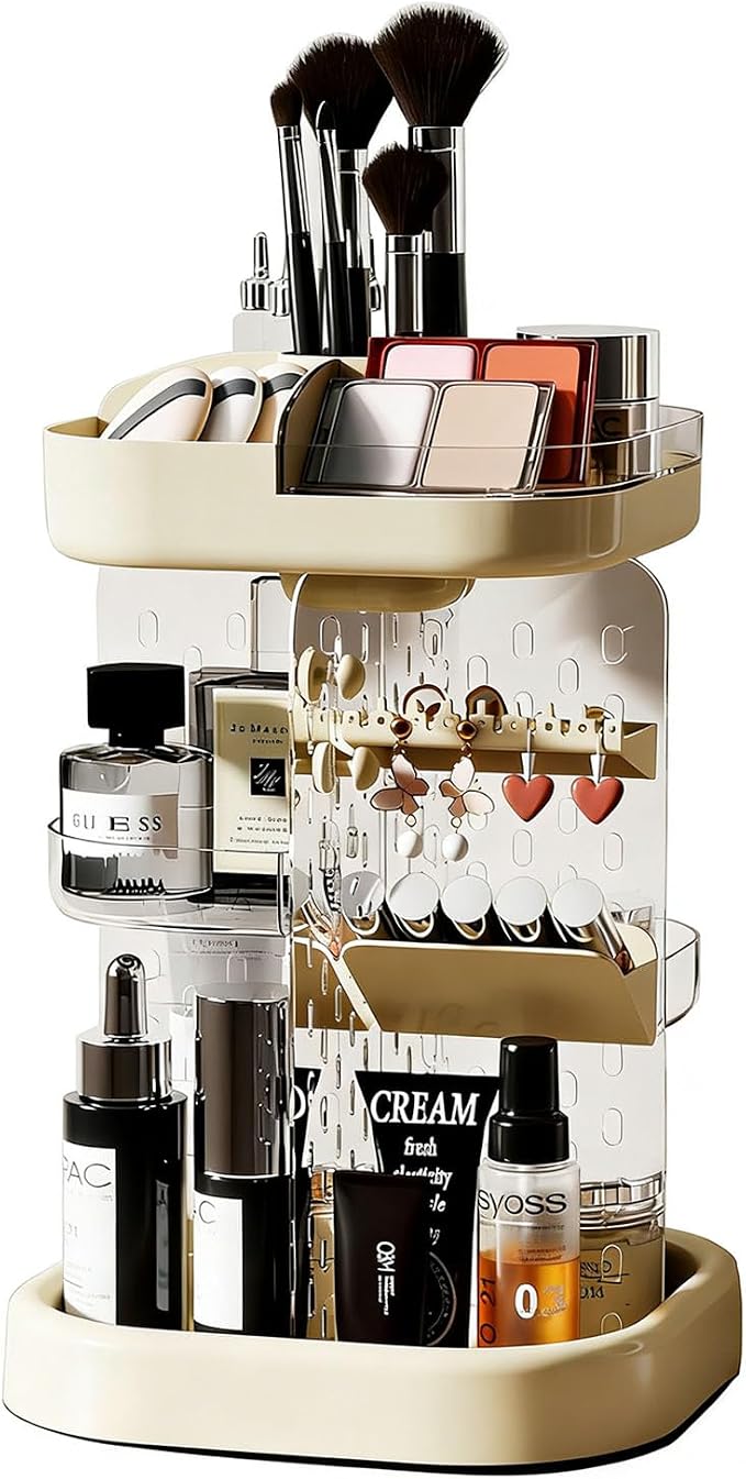 360 Spinning Rotating Makeup Organizer by UPTOZOBLY
