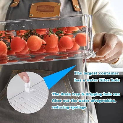 INNOVATIVE LIFE 14 Pack Refrigerator Organizers and Storage, Stackable Fridge - Image 5