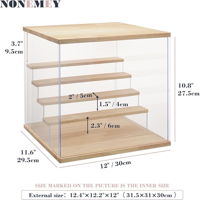 NONEMEY Clear Acrylic Display Case Stand - Image 5