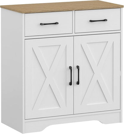 Panana Sideboard 2 Drawers 2 Doors Entryway Storage Cabinet Living Room by Panana