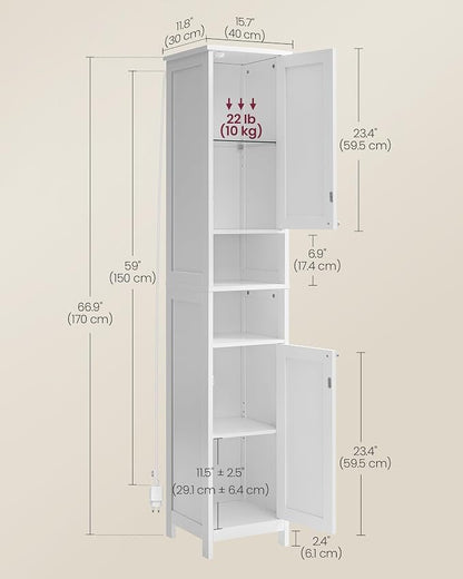 VASAGLE Tall Bathroom Cabinet - Image 6