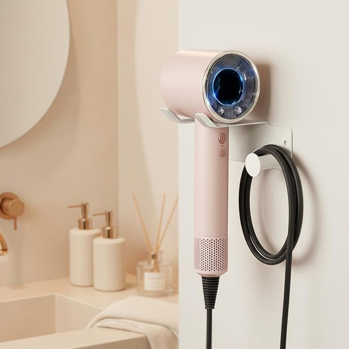 Hair Dryer Holder, Stainless Steel Blow Dryer Holder Self Adhesive, Dyson Hair - Image 7