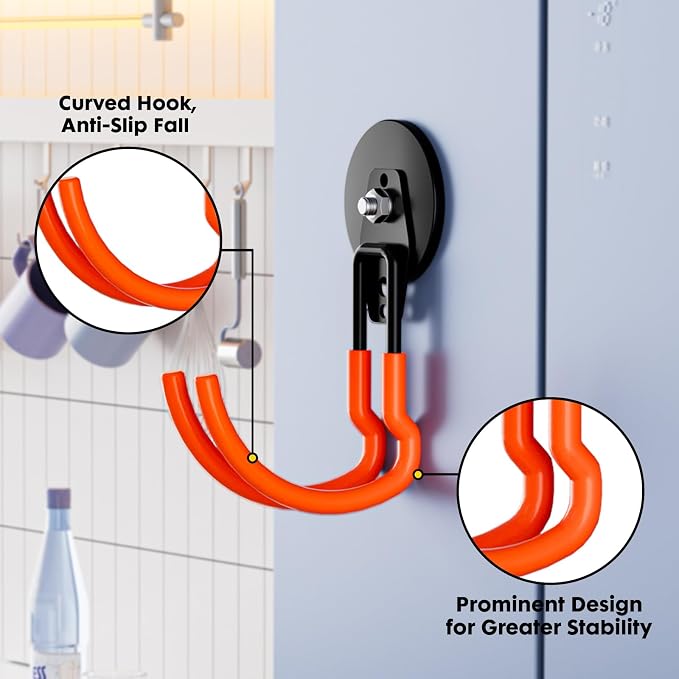 Heavy Duty Storage Magnetic Utility Hooks Large Garage Magnet Hooks - Image 3