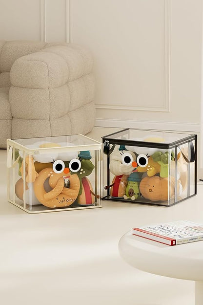 Book Storage Bag, Zippered PVC Plastic Toy Storage Bag, Books And - Image 4