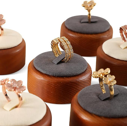 Ring Holder, Jewelry Display for Vendors, Wooden Ring Display, Premium Jewelry - Image 8
