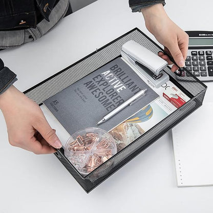 Desk Drawer Organizer, A4 Large Metal Mesh Desk Organizer Tray, Versatile - Image 3