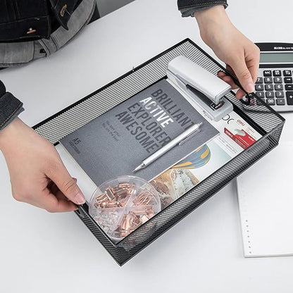 2Pcs Desk Drawer Organizer, Stable Metal Mesh Desk Storage Tray, Versatile - Image 2