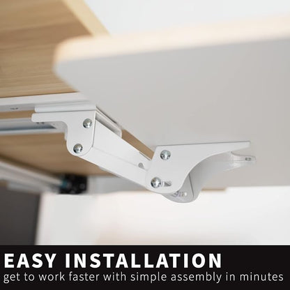 VIVO Adjustable Computer Keyboard and Mouse Platform Tray Ergonomic Under Table - Image 9