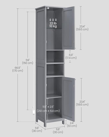 VASAGLE Tall Storage Cabinet - Image 6