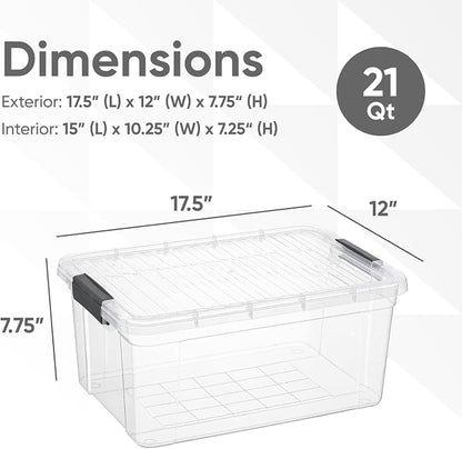 Superio Clear Storage Boxes - Image 2