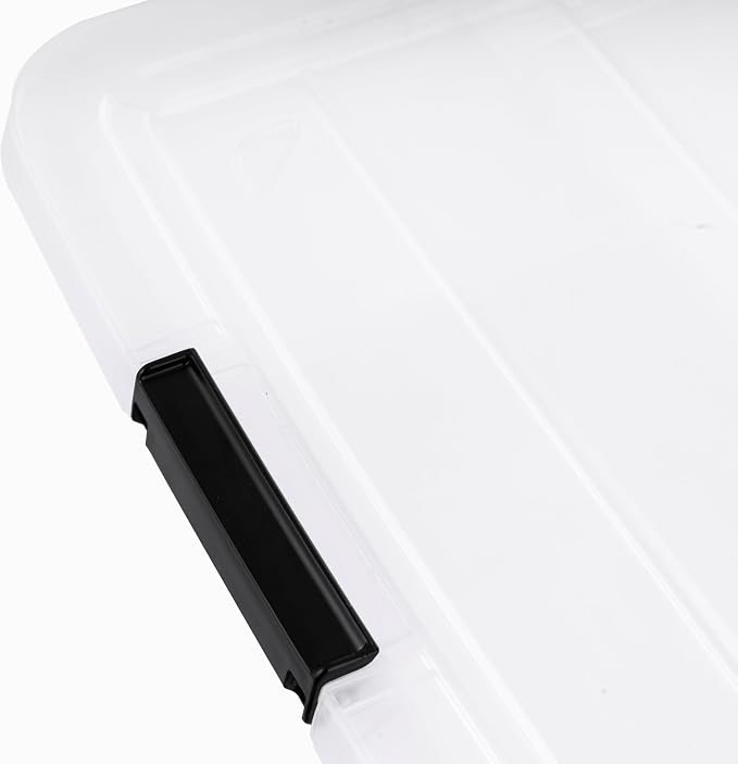 IRIS USA 6-Pack Clip Box with Latching Lids, 18 Quart Craft Storage Bins - Image 8