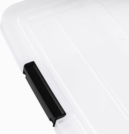 IRIS USA 6-Pack Clip Box with Latching Lids, 18 Quart Craft Storage Bins - Image 8