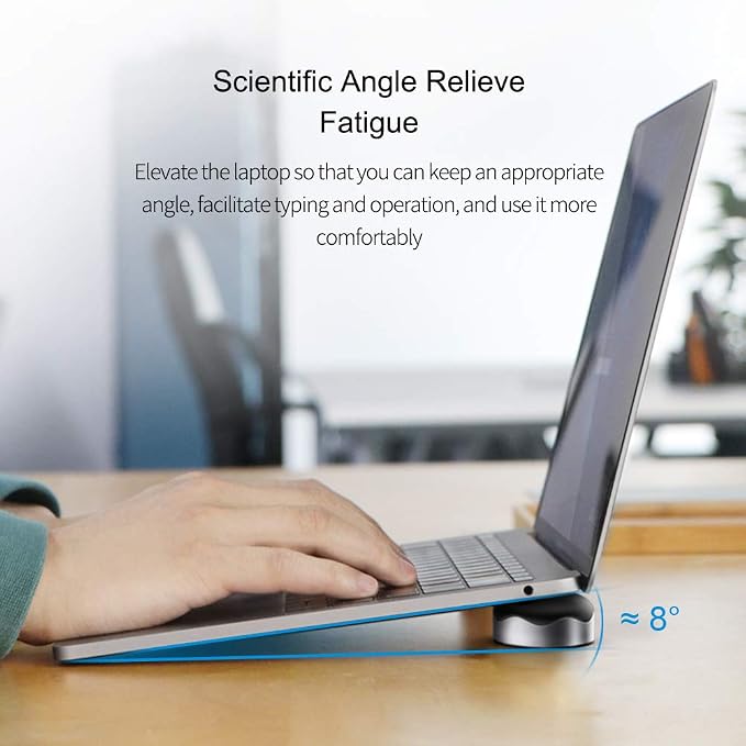 Laptop Cooling Pad, Hagibis Ergonomic Laptop Stand Small Invisible Cooler Ball - Image 2