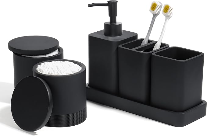YMXYJM Bathroom Accessories Set, 6 Piece Bathroom Set by YMXYJM
