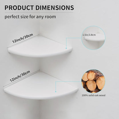 Corner Shelves, Round End Wall Mount - Image 5