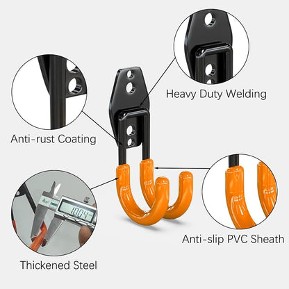 3-H Garage Wall Hooks 10 Pack, Garage Hooks Heavy Duty - Image 3
