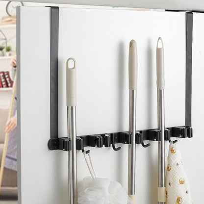 Over The Door Broom Holder, Stainless Steel, Laundry Room, Broom Closet by Unknown