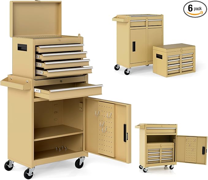 Goplus Tool Chest, 5 Drawers Rolling Tool Cabinet by Goplus