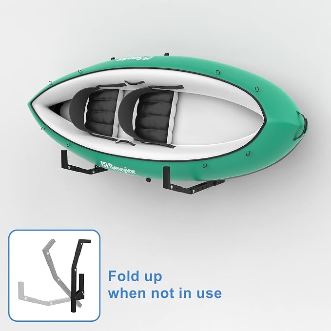 WALMANN Wall Mount Kayak Storage Rack, Kayak Hooks - Image 4