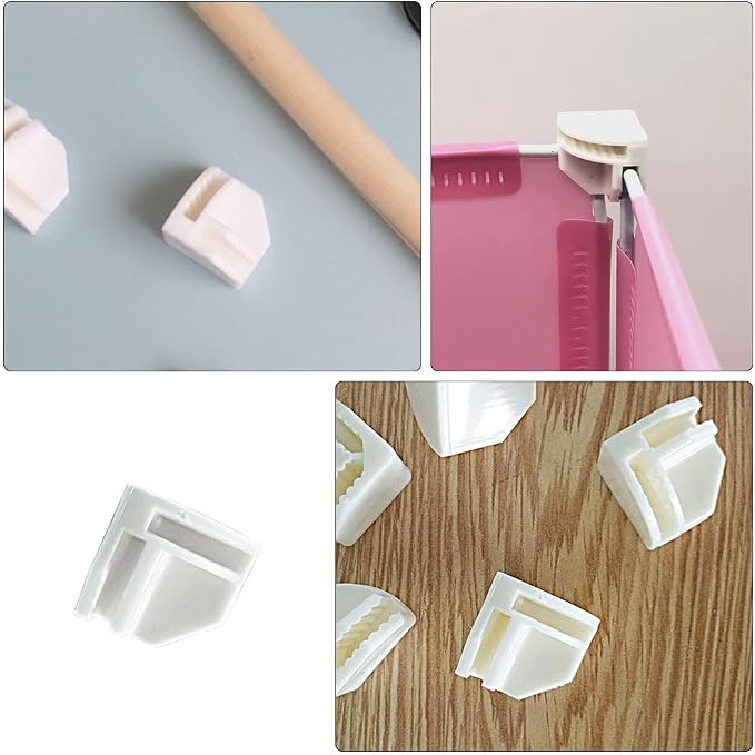 ARTIBETTER Right Angle Snap Buckles 50 Pack Plastic Cube Storage Connectors - Image 8