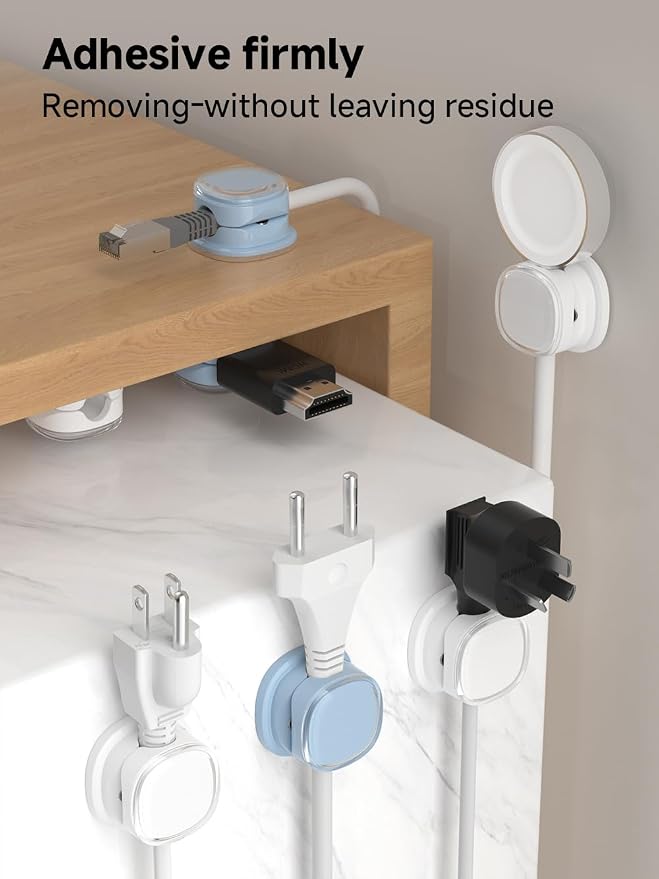 Magnetic Cable Clips, Adjustable Cord Holder Management, Adhesive Wire Keeper - Image 8