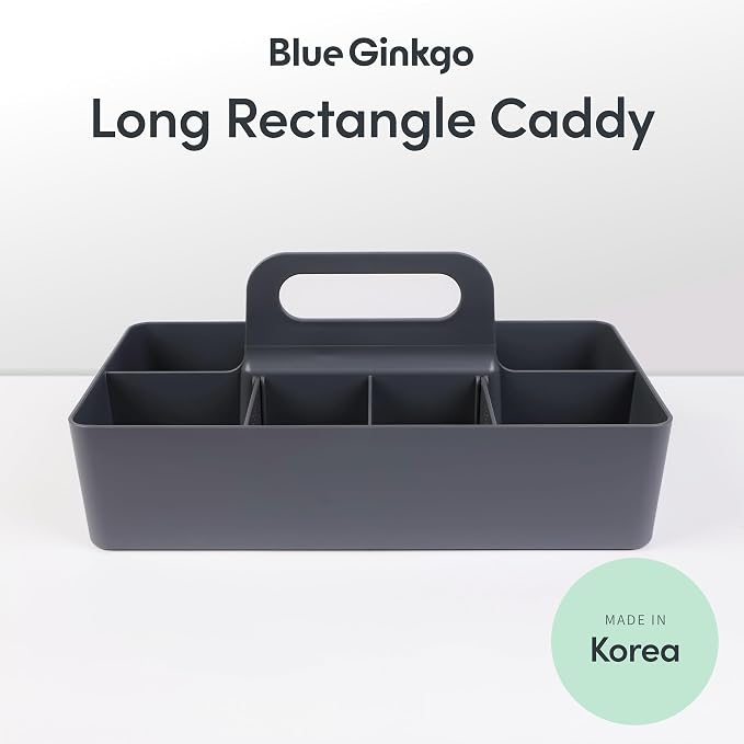 BLUE GINKGO Stackable Organizer Caddy – Korean-Made Portable Tote - Image 2
