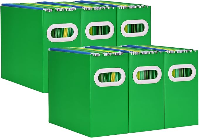 Hanging File Organizer, Cardboard File Folder Organizer by AOSRIC