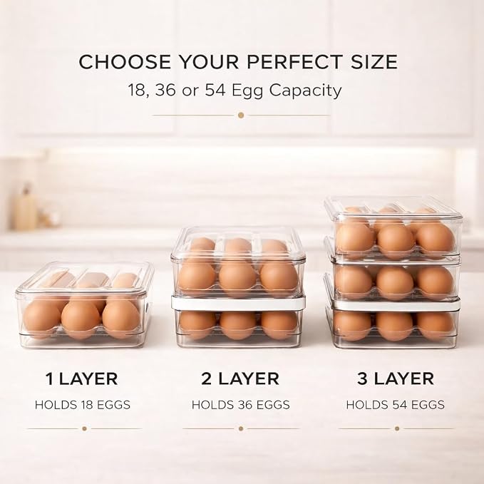 Egg Holder for Fridge with Rolling Auto Dispense, Egg Dispenser for Refrigerator - Image 7