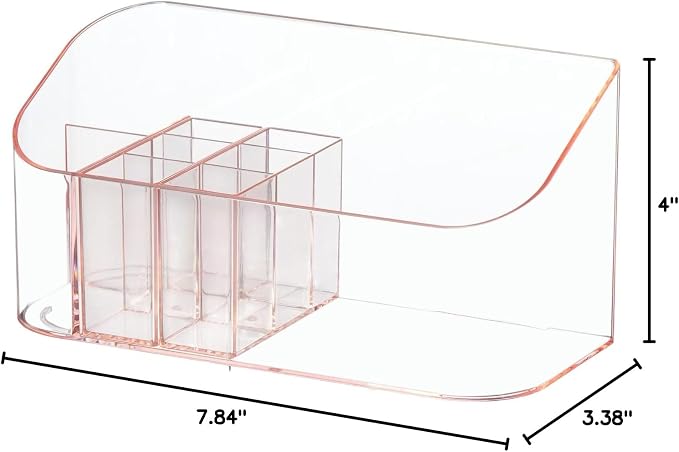 SUNFICON Makeup Holder Tray Organizer Cosmetic Display Case Tabletop Desktop - Image 13