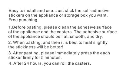 Self Adhesive Caster Wheels Set - Image 8