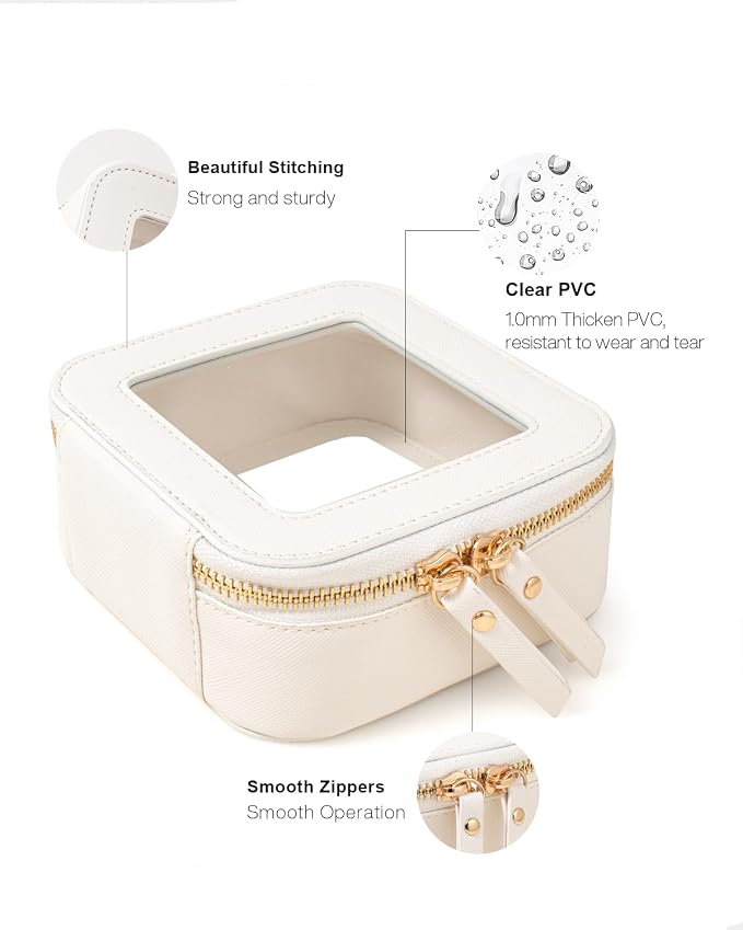 Travel Clear Makeup Bag Set, TSA Approved Cosmetic Bag Case - Image 4