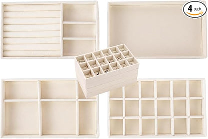 Stackable Jewelry Organizer Trays by Cecijelry