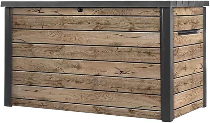Outdoor Storage Box with Lockable Lid by Unknown