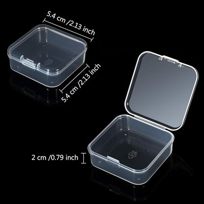 Jetec 30 Pieces Mini Plastic Clear Beads Storage Containers Box - Image 2