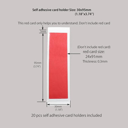 Clear Adhesive Pockets Sleeves, Plastic Self Adhesive Label Holders Pockets - Image 3
