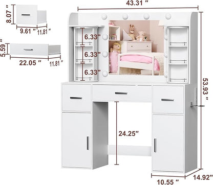 EasyCom Makeup Vanity Desk - Image 9