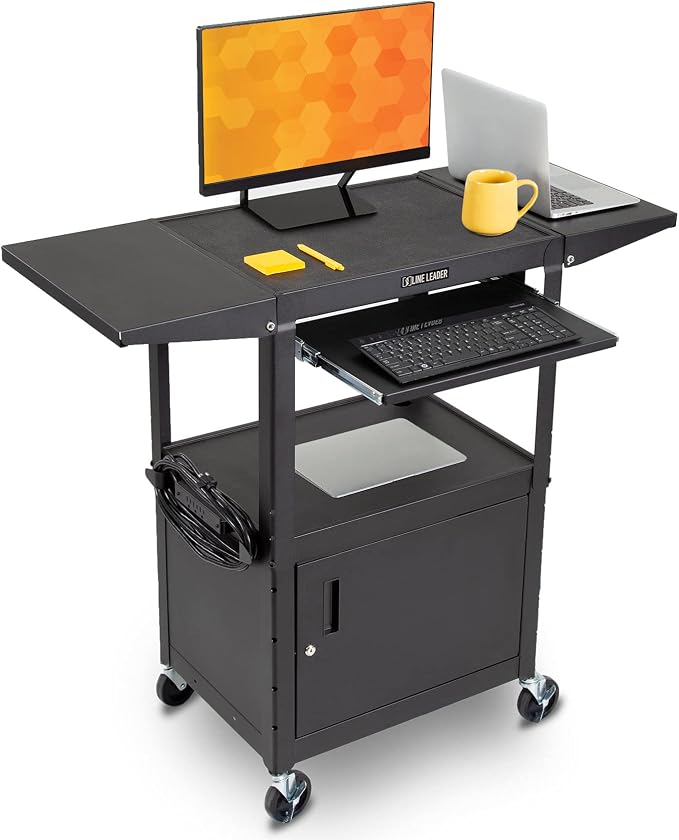 Line Leader Rolling AV Cart by StandSteady