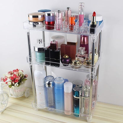 QIYUSHRY Bathroom Organizer Countertop Storage Clear 3 Tier Skincare Organizer - Image 4