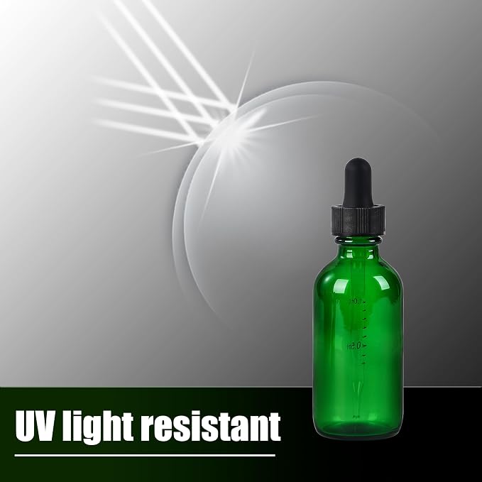 48 Pcs, 2oz Glass Dropper Bottle, Leakproof Tincture Bottles - Image 6