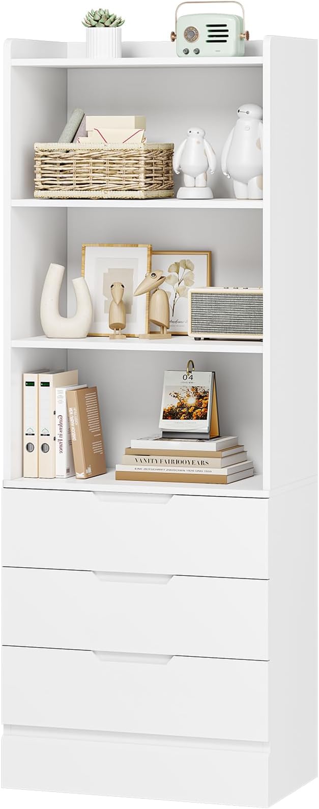 DICTAC 73.23'' Tall Storage Cabinet Bookcase by DICTAC