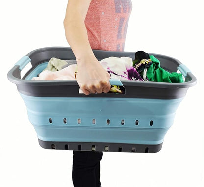 SAMMART 42L Collapsible Plastic Laundry Basket - Image 6