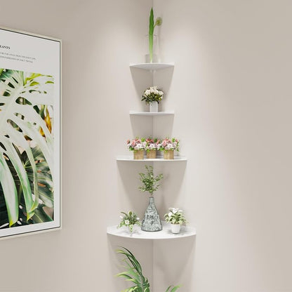 Corner Floating Shelf, 3.0mm Aluminum Alloy Corner Shelves wall Mounted - Image 4