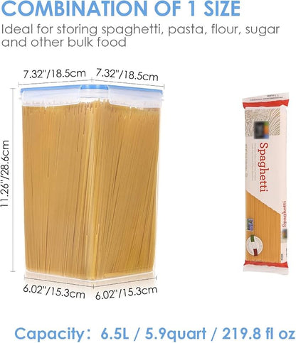 Vtopmart Extra Large Tall Airtight Food Storage Containers 4 Pieces 5.9qt / - Image 2